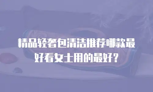 精品轻奢包清洁推荐哪款最好看女士用的最好？
