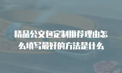 精品公文包定制推荐理由怎么填写最好的方法是什么