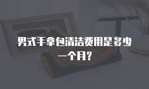 男式手拿包清洁费用是多少一个月？