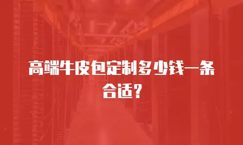 高端牛皮包定制多少钱一条合适？