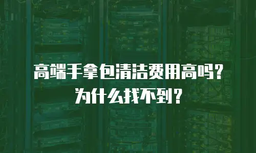 高端手拿包清洁费用高吗？为什么找不到？
