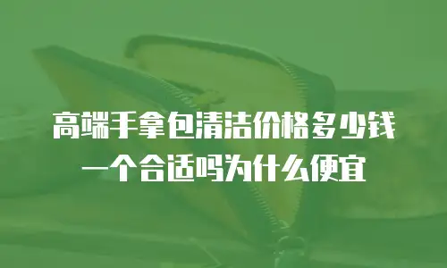 高端手拿包清洁价格多少钱一个合适吗为什么便宜