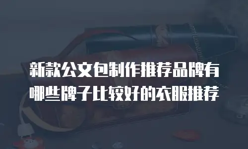 新款公文包制作推荐品牌有哪些牌子比较好的衣服推荐