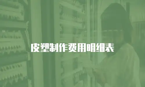 皮塑制作费用明细表