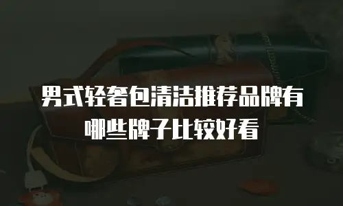 男式轻奢包清洁推荐品牌有哪些牌子比较好看