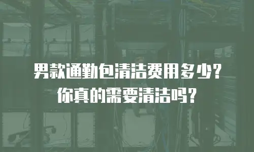 男款通勤包清洁费用多少？你真的需要清洁吗？