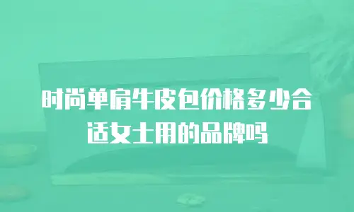 时尚单肩牛皮包价格多少合适女士用的品牌吗