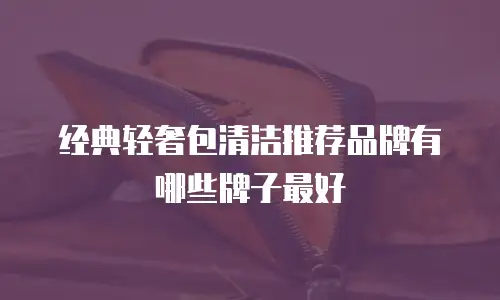 经典轻奢包清洁推荐品牌有哪些牌子最好