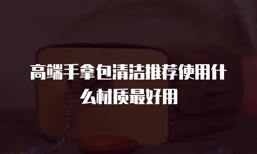 高端手拿包清洁推荐使用什么材质最好用