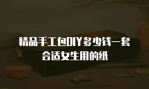 精品手工包DIY多少钱一套合适女生用的纸