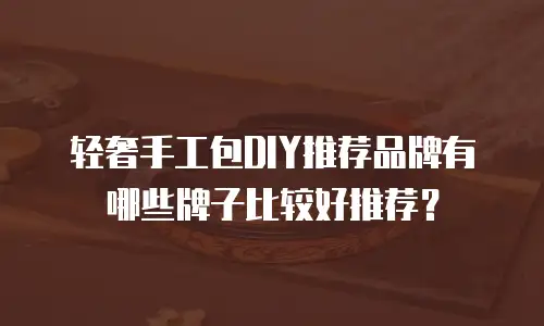 轻奢手工包DIY推荐品牌有哪些牌子比较好推荐？