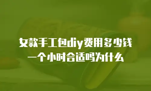 女款手工包diy费用多少钱一个小时合适吗为什么