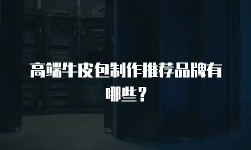 高端牛皮包制作推荐品牌有哪些？