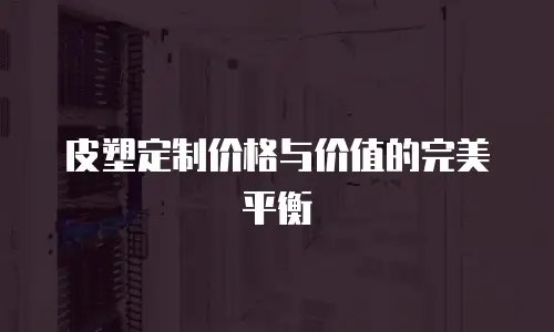 皮塑定制价格与价值的完美平衡