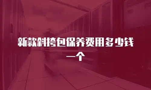 新款斜挎包保养费用多少钱一个