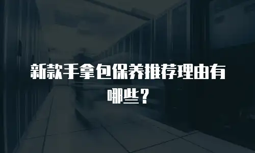 新款手拿包保养推荐理由有哪些？