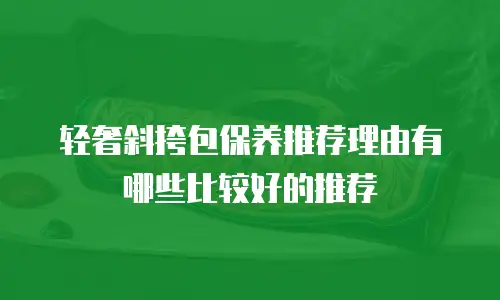 轻奢斜挎包保养推荐理由有哪些比较好的推荐