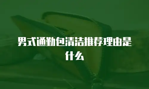 男式通勤包清洁推荐理由是什么