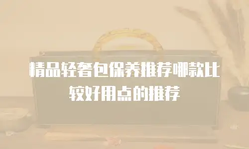 精品轻奢包保养推荐哪款比较好用点的推荐