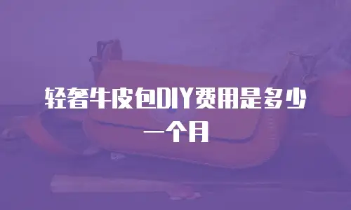轻奢牛皮包DIY费用是多少一个月