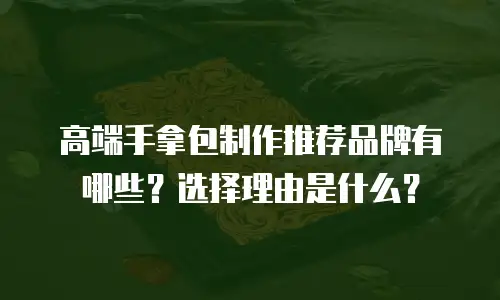 高端手拿包制作推荐品牌有哪些？选择理由是什么？