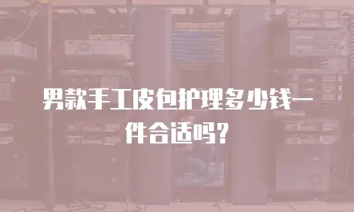 男款手工皮包护理多少钱一件合适吗？