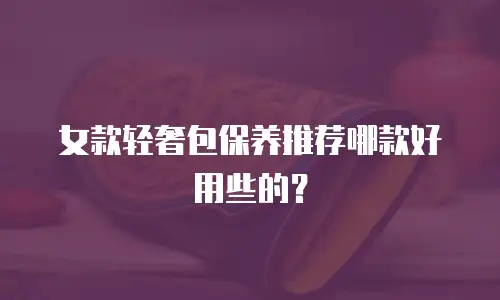 女款轻奢包保养推荐哪款好用些的？
