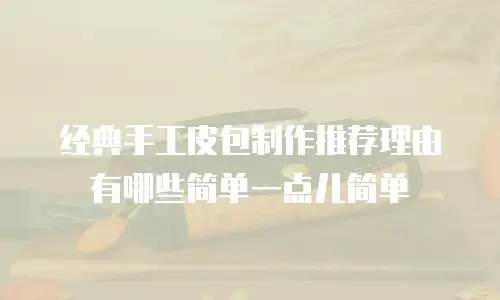 经典手工皮包制作推荐理由有哪些简单一点儿简单