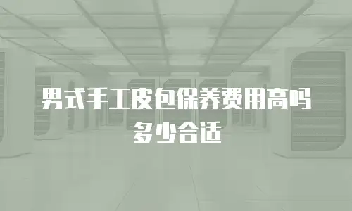 男式手工皮包保养费用高吗多少合适