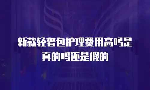 新款轻奢包护理费用高吗是真的吗还是假的