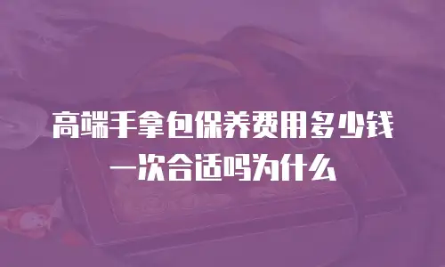 高端手拿包保养费用多少钱一次合适吗为什么