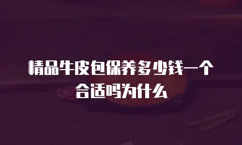 精品牛皮包保养多少钱一个合适吗为什么