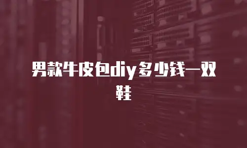 男款牛皮包diy多少钱一双鞋