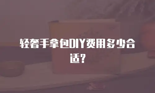 轻奢手拿包DIY费用多少合适？