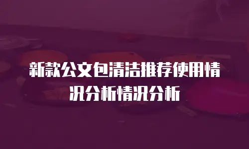 新款公文包清洁推荐使用情况分析情况分析