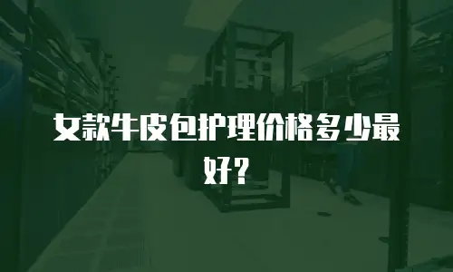 女款牛皮包护理价格多少最好？