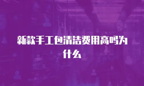 新款手工包清洁费用高吗为什么
