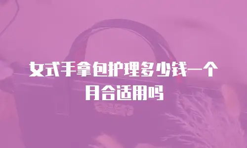 女式手拿包护理多少钱一个月合适用吗