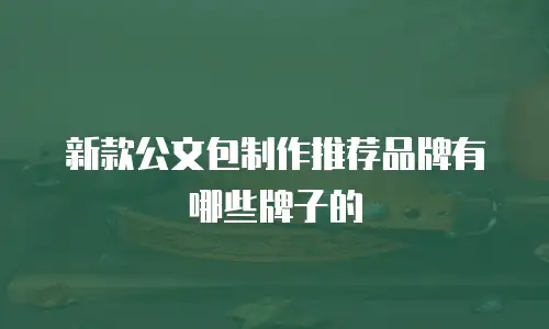 新款公文包制作推荐品牌有哪些牌子的