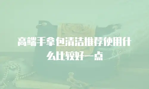高端手拿包清洁推荐使用什么比较好一点