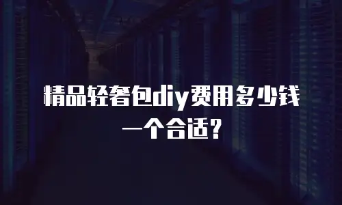 精品轻奢包diy费用多少钱一个合适？