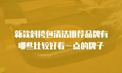 新款斜挎包清洁推荐品牌有哪些比较好看一点的牌子