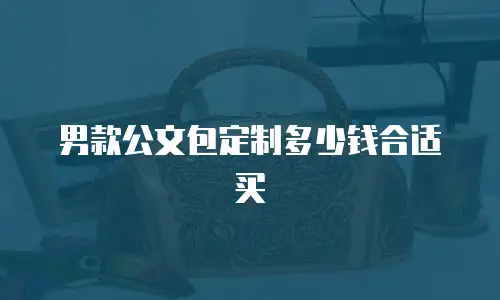 男款公文包定制多少钱合适买