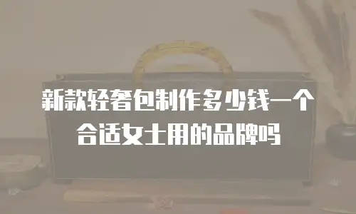 新款轻奢包制作多少钱一个合适女士用的品牌吗