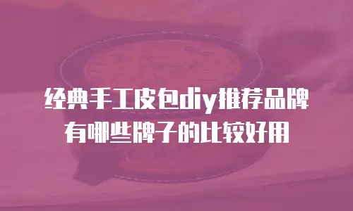 经典手工皮包diy推荐品牌有哪些牌子的比较好用