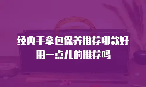 经典手拿包保养推荐哪款好用一点儿的推荐吗