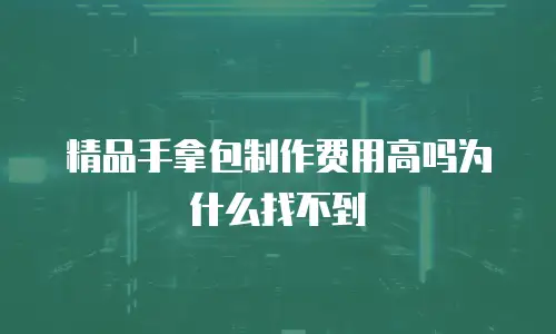 精品手拿包制作费用高吗为什么找不到