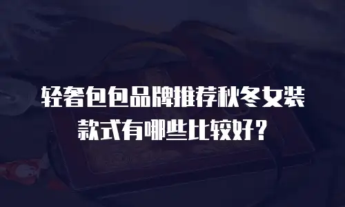 轻奢包包品牌推荐秋冬女装款式有哪些比较好？