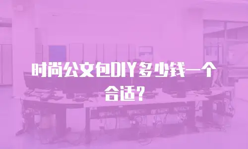 时尚公文包DIY多少钱一个合适？