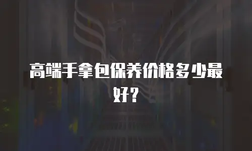 高端手拿包保养价格多少最好？